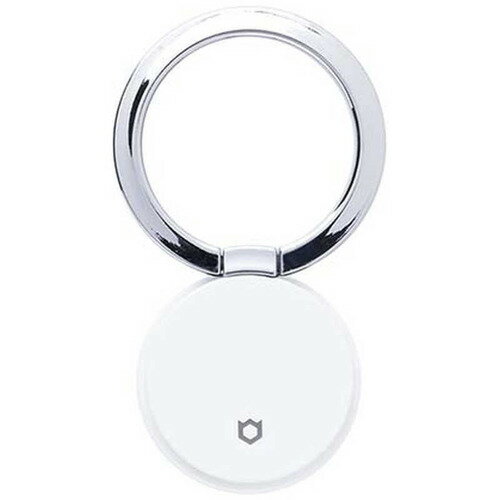HAMEE iFace Finger Ring Holder フラットタイプ iFace マットホワイト IFACERINGFTWH ●指を通すだけで落下を防止・強力な両面テープ式、貼るだけ簡単取り付け・持ちやすい角度に調節OK・スタンドにも変身