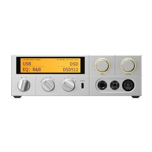 FIIO FIO-K17-S USB DAC内蔵ヘッドホンアンプ ハイレゾ対応 シルバー発売日：2025年3月28日●超高精度な演算処理を支える、特別にカスタマイズされたコア設計K17は、64ビットの倍精度浮動小数点演算が可能なCEVA社製のDSPチップ「M21586Q」を搭載し、360MHzの高いクロック周波数で動作します。 このチップは、高性能ADC「ES9821Q」と、特別にカスタマイズされた超低位相ノイズのフェムト・クロックによって補完されています。 これら3つのコンポーネントにより、ユーザーはすべてのモードで31バンドの高精度ロスレスPEQ(パラメトリックEQ)を利用することができ、PEQ処理後もオーディオ信号の忠実度が高いことを保証するように設計されています。 また、このチップは堅牢な出力保護機能を備えており、ヘッドホンやその他の接続されたオーディオ機器を安全に保護します。●4000mWの大出力を実現。フルディスクリートAB級ヘッドホンアンプK17は入念に作り込まれたヘッドホン用フルディスクリート・アンプ回路を採用しております。このディスクリート回路はOP+トランジスタ電流増幅設計で、オン・セミコンダクターの定番トランジスタ「MJE243/253」のペアを搭載しており、低インピーダンス出力で大電流を生成できます。その結果、バランスモードで最大4000mWの出力を実現し、K9 Pro ESSのほぼ2倍の出力を得ることができます。これにより、様々な種類のヘッドホンやIEMを簡単に駆動することができ、滑らかで心地よい自然なサウンドを生み出すことができます。●AKMのフラッグシップ・セパレートDACシステム「AK4191EQ＋AK4499EX×2」を搭載しバックグラウンドノイズを低減K17のDACには、フラッグシップ・セパレートDACシステム「AK4191+AK4499EX×2」が搭載されています。2基の「AK4499EX」はそれぞれ左右のチャンネルを担当し、LPFを8chから4chへまとめる事により、コモンモードノイズを低減し、分離とダイナミクスが向上しています。また、デジタル/アナログ完全分離構造の新設計技術に基づき、新開発の "DWA ROUTING技術 "を取り入れることで、バックグラウンドノイズをさらにクリーンにし、解像度を向上させます。●納得のイコライザー設定を実現する、31バンドの高精度ロスレスPEQ機能を搭載K17のPEQ(パラメトリックEQ)はダイナミックレンジ・コンプレッション（DRC）、ダイナミックレンジ・エクスパンション（DRE）、リミッター、コンプレッサー調整機能を備えており、DEL（デュアル・エンジン・リミッター）テクノロジーと独自のアルゴリズムにより、PCM44.1k〜96kの信号をサンプルレート変換することなくPEQ処理することができます。加えて非常に精密なオーディオパラメーターの調整が可能で、ゲインレンジは+12〜-24dB、Q値レンジは0.4〜128といった調整が可能です。ヘッドホンの周波数応答曲線をシミュレート、または調整できるだけでなく、エクスポート、インポート、共有、保存もサポートしているので、簡単にPEQチューニングを実現することができます。＊PEQはアナログ出力に対して有効になります。●あらゆるメディアを繋ぐ、多彩な動作モードストリーミング・メディア・レシーバー ：AirPlayによるストリーミングに対応ローカル再生 ： 外付けUSBフラッシュドライブやポータブルハードドライブ*に対応シングルエンド・ライン入力 ：RCA端子のシングルエンド・アナログ信号を入力バランスライン入力 ： 4.4mm端子のバランス・アナログ信号を入力USB入力： PCM768kHz/32bit、 DSD512、MQAフル・デコードに対応Bluetooth受信 ： Bluetooth 5.1、およびSBC/AAC/aptX/aptX LL/aptX HD/aptX Adaptive/LDACコーデックをサポート光デジタル入力 ： 光角型端子のデジタル音声信号を入力同軸デジタル入力 ： RCA同軸端子のデジタル音声信号を入力*USB-Aポートの最大電流出力は500mAとなっております。USBフラッシュメモリを使用するには十分ですが、 ポータブルHDDを接続する場合はそのドライブ用の電源を別途接続してください。●DAC部からアンプ部に至るまで、完全バランス設計を実現DACからI/V変換、ローパスフィルター、ヘッドホンアンプに至るまで、オーディオ回路全体は完全バランス設計となっています。これにより、広いダイナミックレンジとクロストークの大幅な低減を両立しています。 I/V変換段やLPF段を含むオーディオ回路の各部には、複数の低ノイズ精密オペアンプ「OPA1612」を使用し、ダイナミックなオーディオ出力を実現しています。●内部電源部、デジタル部とアナログ部の基板を完全分離。内部電源部、デジタル部、アナログ部の各セクションは、相互の干渉を避けるため全て物理的に分離された回路基板上に配置されています。 これにより、信号処理の正確性と完全性が保証され、よりピュアでクリーンなオーディオ出力が実現します。●精密な電源設計(1)5個の4700uF大容量電解コンデンサを搭載した35W低ノイズリニア電源カスタマイズされた高品質の低ノイズトランス電源を使用することで、本機の電源の純度を確保することができます。5個の4700uF大容量電解コンデンサにより、安定した電力を供給することができます。(2)デジタル電源とアナログ電源の分離アナログ/デジタル回路間のクロストークを効果的に回避し、電源分離と干渉防止効果を高めています。(3)多段アナログ電源K17のアナログ・オーディオ回路には多段電源を採用しており、デジタル・アナログ変換、LPF、トランジスタなど、多くのステージに専用の電源制御回路を搭載しています。 さらに2次電圧レギュレータには超低ノイズ、高PSRR(リップル除去率)のハイエンドLDO 「TPA7A47/7A33」を採用し、安定したピュアな電源を継続的に供給します。●ACCUSILICON製フェムト・クロックを3基搭載し、オーディオ信号を正確に復元K17のクロックには業界をリードするACCUSILICON製の超低位相雑音クロックジェネレーターを採用しています。AS318-L（45.1584MHz、49.1520MHz）、AS318-Pro（24.576MHz）を含む3基を搭載し、 これらはオーディオ信号への位相ノイズの影響を大幅に低減し、様々なサンプリングレートのオーディオ信号を正確かつ忠実に復元することを可能にします。●細部までこだわり抜いた、妥協のないハイエンドパーツ(1)ニチコン製オーディオ専用コンデンサー4個＋ELNA製MILIC IIコンデンサー4個＋ELNA製RA3オーディオ専用コンデンサー6個壮大なサウンドステージを再現します。(2)パナソニック製フィルムコンデンサー8個＋ウエハー抵抗32個温度変化によるドリフト現象に強く、ノイズも非常に少ない為、高温でも低温でも安定した音質を実現します。(3)高品質ベリリウム固体コンデンサー超低ESR、強力な抗干渉能力、安定した純粋な電源供給を行います。(4)4セットの銀メッキ無酸素銅接続ケーブル異なる内部基板間を伝送するオーディオケーブルに銀メッキ無酸素銅線を使用。ロスを最小限に抑え高品質な伝送を実現します。(5)NEUTRIK製金メッキコネクターチューリップ型コネクターを採用し、耐酸化性、耐摩耗性に優れ、正確で信頼性の高い接続を可能にします。&nbsp;【仕様】DAC：AK4191+AK4499EX×2ヘッドホンアンプ：フル・ディスクリートAB級USBレシーバーチップ：XMOS XU316対応サンプリングレート：USB Type-C入力：PCM768kHz/32bit、DSD512 (Native)　／RCA同軸入出力：PCM192kHz/24bit、DSD64　／TOS光入力：PCM96kHz/24bit　／TOS光出力：PCM192kHz/24bit　／ローカル再生 ： 384kHz/32bit、DSD256　／ストリーミング再生 ： 384kHz/32bit、DSD256 (DOP)Bluetooth SoC：QCC5125(Bluetooth 5.1対応)Bluetooth対応コーデック：SBC/AAC/aptX/aptX LL/aptX HD/aptX Adaptive/LDACディスプレイ：3.93インチLCDタッチスクリーン最大ヘッドホン出力：バランス：4000mW (32Ω，THD+N＜1%)、バランス：950mW (300Ω，THD+N＜1%)、アンバランス：1850mW (32Ω，THD+N＜1%)、アンバランス：240mW (300Ω，THD+N＜1%)ライン出力：RCA：2.5Vrms (1kHz@10kΩ)、XLR：5Vrms (1kHz@10kΩ)周波数応答：20Hz〜90kHz(＜3dB)S/N比：＞＝124dB (A-weighted、バランスヘッドホン出力)ノイズフロア：＜7.9uV (A-weighted、バランスヘッドホン出力)THD+N：＜0.00049% (1kHz/-13dB@32Ω、バランスヘッドホン出力)サイズ：約244.6x213x66.8mm重量：約2750g付属品：電源コード／USBケーブル×2／6.3mm to 3.5mm変換アダプター／リモコン／ヒューズ／XLR4ピンジャック保護キャップ／乾電池×2／クイックスタートガイド／保証書