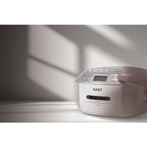 アズマ EACRCD CDラジカセ EAST AM／FMラジオ対応 ホワイト