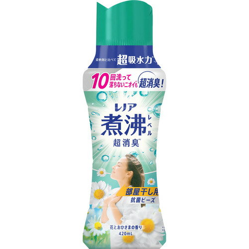 P&G レノア煮沸レベル消臭抗菌ビーズ 部屋干し 花とおひさまの香り 本体 420ML