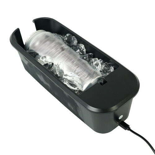 Cooler Box - THANKO GRKN25CBK USBぐるぐる缶クーラー 500ml缶まで USB給電 2分で冷却 ポータブル仕様