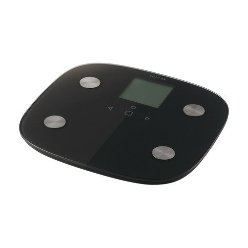 エレコム HCS-FS010BK 体重計 体組成計 8項目測定 乗るだけ自動認識 ECLEAR ブラック