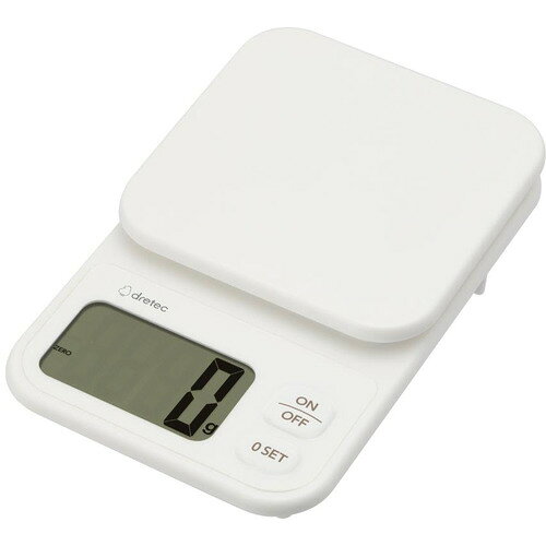 ドリテック KS-739WT デジタルスケール 「エクレ」 2kg ホワイト