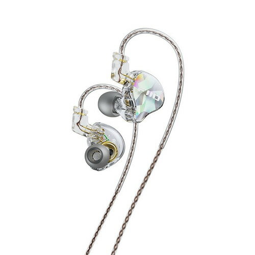 FIIO FIO-IEM-JD10-T カナル型イヤホン ダイナミックドライバー搭載 3.5mm ステレオミニプラグ トランスペアレント