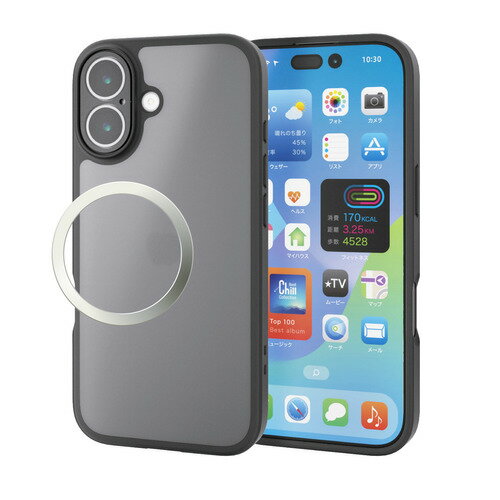 樂天商城 - エレコム PM-A25AHVCKKPBK iPhone 17 ケース ハイブリッド カバー カメラレンズカバー搭載 ブラック