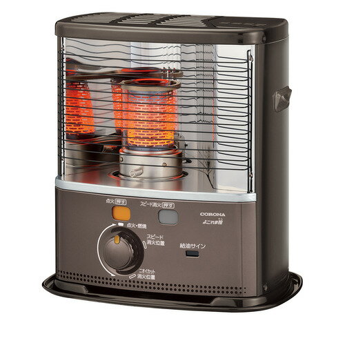 CORONA BX-2225Y(TM) ポータブル石油ストーブ（反射型） よごれま栓 6畳まで タンク容量3.7L ブラウンメタリック