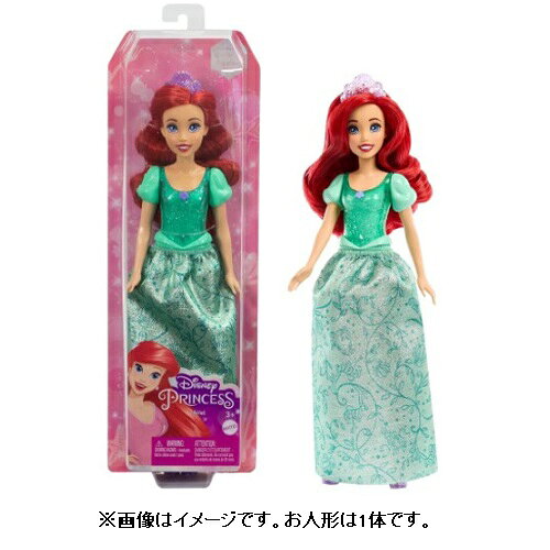 ※画像はイメージです。パッケージデザイン等は予告なしに変更されることがあります。※メーカーの欠品や製造中止により納期遅延、またはお届けできない場合がございます。※商品のパッケージ等につきましては商品本体の保護材のため、凹み、擦り傷や細かい傷等が付いている事があります。通常このような状態は返品・交換の対象外とさせていただいておりますので、何卒ご理解ご了承の程お願い致します。明らかな破損・不良が見られる場合は、良品との交換をさせていただく場合もございます。※発売済みの商品につきましては店舗併売の為、セキュリティタグが付いている場合がございます。※多くのお客様にご購入いただくため、同一住所や同一連絡先等で同じ商品を複数ご購入されたご注文はキャンセルさせて頂く場合がございます。また、弊社にて転売目的と判断させて頂いた場合もご注文をキャンセルさせて頂きます。それらの場合の返金手数料等はお客様負担となります。※掲載の商品が発売日前の場合、商品の発送は発売日以降となります。※商品によっては（ショクガンなど）、BOX販売やセット販売でない限りは複数種類あるうちの1種類をランダムにお届けとなります。なお種類の指定はできません。また、BOX販売やセット販売でない場合でも商品画像を複数種類まとめている場合がございます。内容をお確かめの上、ご注文ください。※ご注文頂くタイミングにより、品切れやメーカー製造中止によって商品のお届けが遅れたり、納品不可の場合がございます。今後の入荷予定を確認し、入荷が困難な場合は、誠に勝手ながらご注文はお取り消しさせて頂きます。※購入特典やキャンペーンについて記載がない商品に関しましては、特典は付属いたしません。また、店頭で行われているキャンペーンにつきましてはネット販売では対象外となる場合がございます。※発売日が異なる商品やお取り寄せ商品を同時にご注文された場合、すべての商品が入荷次第発送となります。※以上、あらかじめご了承の上、ご注文ください。メーカー名：マテル商品名：ディズニープリンセス アリエル【商品詳細】●ディズニー映画『リトル・マーメイド』に登場するキャラクター、アリエルのドールです。映画で登場するファッションを再現しています。取り外し可能な靴やティアラの小物がついています。映画の世界を再現したり、自分だけの冒険をしたり、プレゼントにも最適です。ディズニープリンセスのファッションドールを全て集めて、アドベンチャーをお楽しみください。Disney Element (C)DisneyMattel Element (C)2023 Mattel対象年齢：3歳以上※画像はイメージです。お人形は1体です。発売日：2023年3月18日