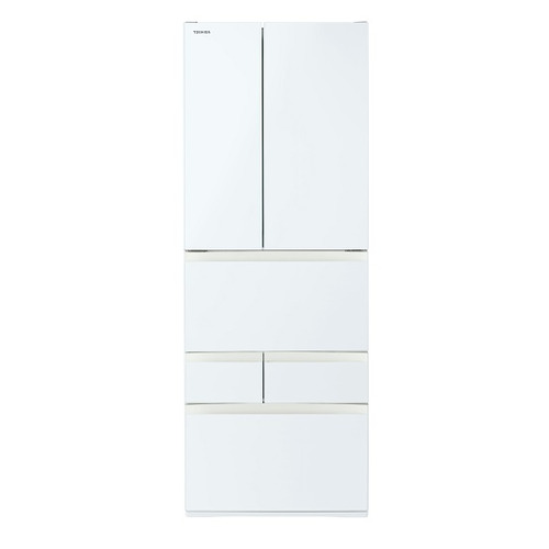 【無料長期保証】東芝 冷蔵庫 601L 6ドア 観音開き 幅 68.5cm 摘みたて野菜室 速鮮チルド ベジータ GR-Y600FK(EW) ホワイト系