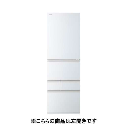 東芝 GR-Y41GXKL(EW) 5ドアドア冷蔵庫 (411L・左開き) グランホワイト