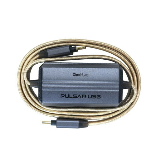SilentPower SLP-PULSAR-USB USBコンディショナー ガルバニック絶縁でノイズを遮断 USB Type-C to C 1m ブラック