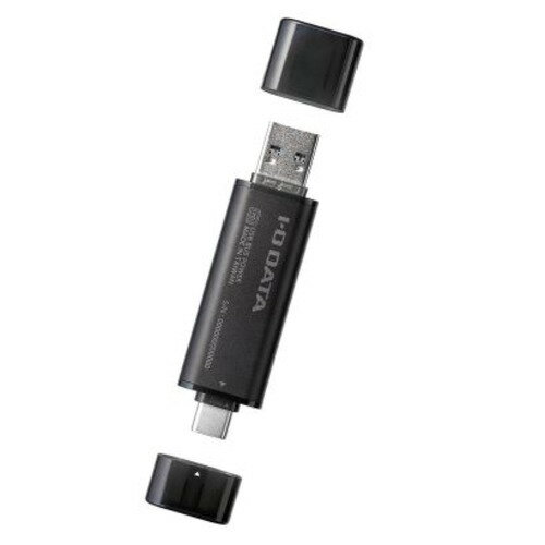 アイ・オー・データ機器 SSPQ-USC500 外付けSSD 500GB USB-A・USB-C接続 Windows Mac対応 ブラック●パソコンやスマホなど、さまざまな機器で使えるストレスフリーな高速スティックSSDUSB-A&USB-C(R)対応で、パソコンだけでなく、スマホやタブレットなどさまざまな機器でデータのやり取りがスムーズにおこなえます。最大転送速度は、読み込み約1000MB/s、書き込み約900MB/sで、大容量の動画や写真データも快適に扱えます。ケーブルレス・コンパクト設計。●パソコンやスマホなど、さまざまな機器で使える!USB-A＆USB-C(R)対応で、exFAT形式でフォーマット済みです。パソコン、スマホ、タブレットなど異なるデバイス間のデータ移動もかんたんで、挿してそのまますぐに使えます。●SSDならではの高速データ転送を実現!最大転送速度は、読み込み約1000MB/s、書き込み約900MB/sで、高速なデータ転送を実現しました。大容量の動画や写真データも快適に扱えます。●スマホケースをつけたままで使える!USB-Cコネクターはゆとりのある長めの設計で、スマホケースをつけたままでも干渉せずにご使用いただけます。※ケースの厚みや形状によっては干渉する場合があります。&nbsp;【仕様】対応機種：Windowsパソコン、Mac、iPhone、iPad、Androidスマートフォン/タブレット、Chromebook、PlayStation 5、PlayStation 5 Pro対応OS：Windows 10/11、macOS 13以降、iOS 17以降、iPadOS 16以降、Android 14以降、ChromeOS記憶容量：500GBインターフェイス：USB 10Gbps(USB 3.2 Gen2)/USB 5Gbps(USB 3.2 Gen1)/USB 2.0コネクタ形状：USB-A、USB-C本体サイズ：約20(W)×78(D)×7.8(H)mm本体重量：12g