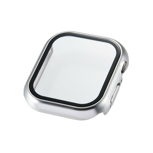 エレコム AW-25BFCGPSV アップルウォッチ カバー Apple Watch Series 11 ／ 10 42mm 10H メタリック 指紋防止 シルバー
