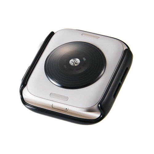 エレコム AW-25DFCGPBK アップルウォッチ カバー Apple Watch SE 第3世代 ／ 第2世代 44mm 10H メタリック 指紋防止 ブラック