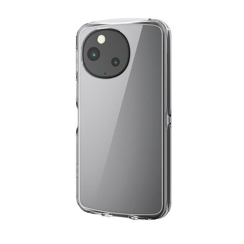 エレコム PM-S253TSLACR AQUOS sense10 ( SH-53F ) ケース ハイブリッド カバー 軽量 薄型 ストラップホールシート付 クリア