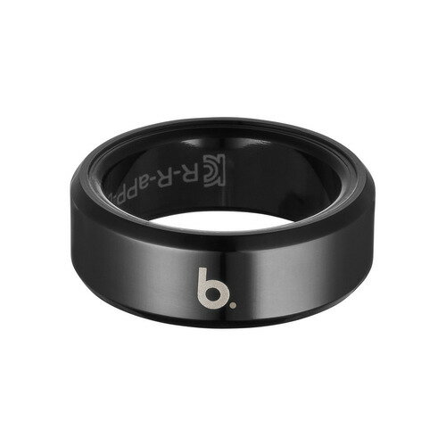 b.ring B093SBKRNG スマートリング ステンレススチール AI 健康管理 睡眠管理 サイズ9 b.ring G1 Bluetooth対応 ブラック