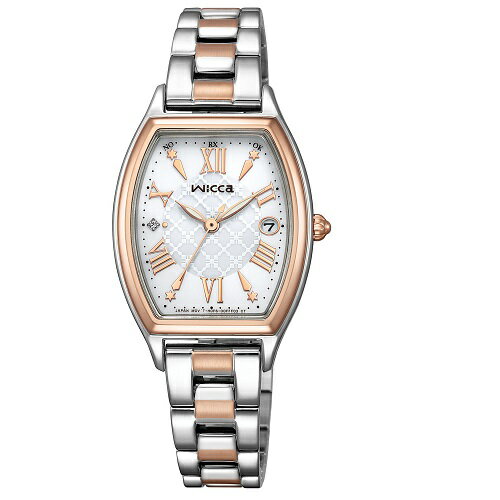 シチズン KS4-031-11 wicca 5気圧防水 トノー型 ソーラー電波モデル