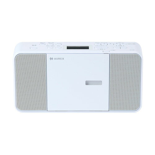 東芝 AX-C250(W) CDラジオ AUREX ワイドFM対応 スリープタイマー機能搭載 ホワイト