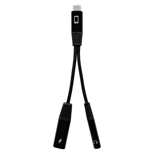 アイアールティ IRT-SNL01BK DAC変換アダプター USB Type-C to 3.5mm 約5cm イヤホン・ヘッドホン対応 ブラック