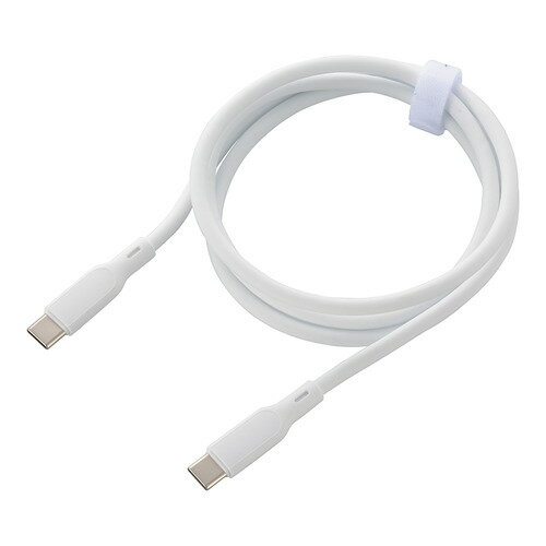 オーム電機 SMT-L10SCC-W なめらかケーブル USB-C to C 1m PD100W対応 ホワイト発売日：2025年12月20日●シリコン素材採用で柔らかい手触り●絡みにくく、断線に強い●当社従来品より約3倍の耐久性●最大20V／5A／100Wの高出力で超高速充電が可能●最大480Mbps高速データ転送●安全に高速充電ができる「eMarker」チップ内蔵●PD100W対応●結束バンド付属&nbsp;【仕様】USB：Type-C to USB Type-C（充電・データ転送用）出力：PD対応の場合…最大20V／5A／100W、PD非対応の場合…最大5V／3A対応機種：USB Power Delivery対応のスマートフォン／タブレット／ノートPC／Nintendo Switchなどケーブル長：1m【ご注意】：※ 本製品に外部から圧力がかかる状態では使用しないでください。※ 本製品を水気のある場所、高温多湿の場所、ほこりの多い場所などでは使用しないでください。※ 本製品で接続された機器が正常に動作しない、またはしなくなった場合は、すぐに使用を中止してください。