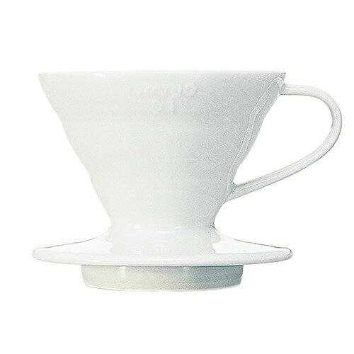 HARIO ハリオ V60透過ドリッパー01 セラミックW 1-2杯用 ホワイト VDCR-01-W