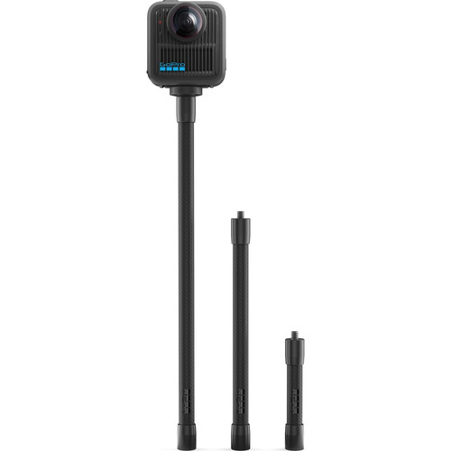 GoPro ACEXT-031 カーボンファイバー製延長ポールセット 発売日：2025年12月26日●10 / 20 / 30cm |ポールが消えるショットを撮影丈夫で軽量なカーボンファイバー製延長ロッド3本セット。お使いのマウントに取り付けて、ポールが消える見事な360度ショットを撮影可能にします。長さの異なるロッドは連結させて1/4-20ネジ穴に装着でき、360度映像からポールを消すために必要な距離を確保します。ロッド間で付け替え可能なカメラプラットフォームが付属。ベース部分はゴム製で、録画中もカメラをしっかり固定します。&nbsp;【仕様】対応製品：1/4-20ネジ穴を装備したカメラおよびアクセサリー
