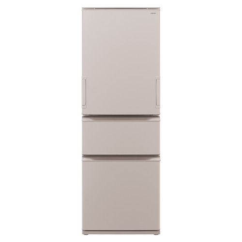 121 L - 250 L - シャープ 冷蔵庫 374L 3ドア 幅60cm どっちもドア ナノ低温脱臭触媒 おいそぎ冷凍 シャキット野菜室 SJX374RN ベージュ系