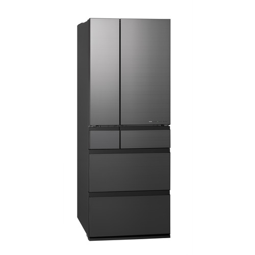 【無料長期保証】パナソニック 冷蔵庫 601L 観音開き 6ドア 幅68.5cm Wシャキシャキ野菜室 全室ナノイーX NR-F60WX3-H グレー系
