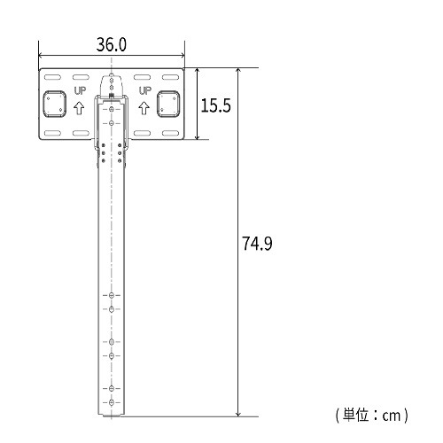 REGZA FPT-WA20 レグザ純正壁掛け金具 耐荷量 120kg以下