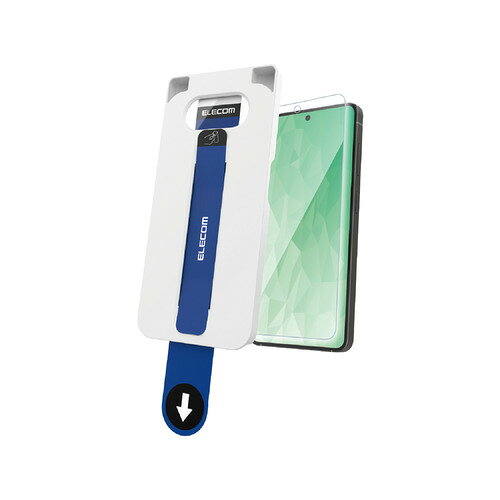 エレコム PM-G261FLGART Galaxy S26(SC-51G) ガラスフィルム 指紋認証対応 超透明 光反射軽減 強化ガラス 指紋防止 気泡防止 飛散防止 貼り付けツール付 ●スーパーAR加工により透過率をアップ。動画視聴の際などに光の映り込みに邪魔されずに視聴することができる、超透明タイプの画面保護ガラスフィルムです。端末に被せて、テープを引くだけ、ぴったり位置合わせできる超簡単貼り付けツール付きです。●透過率を上げることで反射率を下げるスーパーAR加工で、通常の高透明ガラスに比べ非常に見やすくなります。●通常の高透明ガラスの透過率が約91%に対して、約95%の高透過率です。 ※当社画面保護ガラスフィルム製品内の比較●表面硬度10Hの強化ガラス採用により、保護ガラス表面の傷を防止します。●※当社基準による鉛筆硬度試験での実力値です。●端末に被せて、テープを引くだけでフィルムを正確な位置に貼れる超簡単貼り付けツール付きです。●指紋・皮脂汚れが付きにくく、残った場合でも簡単に拭き取れる指紋防止加工を施しています。●貼り付け面にシリコン皮膜をコーティングし、接着剤や両面テープを使わずに貼り付け可能な自己吸着タイプです。貼りやすく、貼り直しも可能です。●時間の経過とともに気泡が目立たなくなる、特殊吸着層を採用したエアーレス加工を施しています。&nbsp;【仕様】対応機種：Galaxy S26(SC-51G)セット内容：画面保護ガラスフィルム(スーパーARタイプ)×1、クリーニングクロス(乾式)×1、ホコリ取りシール×1、超簡単貼り付けツール×1材質：接着面:シリコン、外側:ガラス・PET