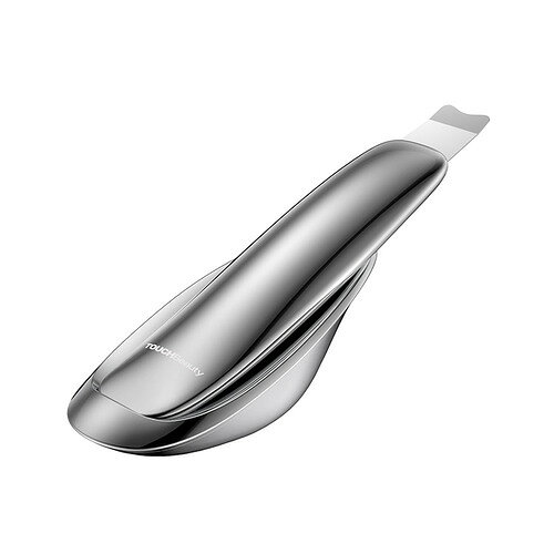 TOUCHBeauty TB1769SV ウォーターピーラー プレミアム 超音波振動で古い角質を除去 シルバー発売日：2025年12月1日●超音波振動で効率的にクレンジング5段階の振動レベル調整搭載。最大26、000Hzの超音波振動でフロントヘッドはメイク残り、黒ずみ、古い角質など肌表面の汚れをしっかりディープクレンジング。肌本来の透明感とクリアな輝きを引き出します。●美容成分の浸透をサポートバックヘッドはリフトアップケアおよび美容成分の導入をサポートし、美容成分を肌の奥深く*まで届け吸収力を高めます。スキンケアの浸透感を高めうるおいとツヤのある素肌へ導きます。（*角質層まで）●フルタッチデザイン指先で軽く触れるだけのスマート操作。シンプルで直感的に使える設計で、スタイリッシュな使用感を実現します。●ワイヤレス充電専用の充電スタンドを搭載し、使用後は本体をスタンドに置くだけで自動的に充電が開始。ケーブルをつなぐ手間がなくスマートで快適にお使いいただけます。&nbsp;【仕様】サイズ（mm）：本体のみ：196×44×25　スタンド：136×64×51製品重量 (g)：126（本体）182（スタンド）合計 308電源：DC5V 1A消費電力：5W充電電池：リチウムイオン電池 3.7V 1050mAh充電時間：約 4 時間出力レベル：5段階電源コード：USBコード（Type-C）セット内容：本体、USBコード、収納バッグ、充電スタンド、クロス、取扱説明書材質：本体：ABS樹脂、ステンレス鋼