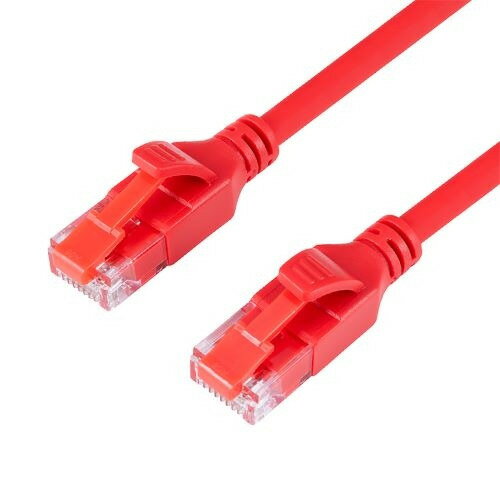 樂天商城 - ナカバヤシ C6A-SL050R LANケーブル シリコンケーブル 5.0m 10Gbps対応 ツメが折れないコネクタ採用 レッド