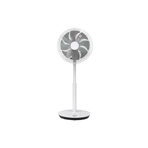 トヨトミ FS-DHT30R リビング扇風機 DCモーター搭載 風量10段階切替 8枚羽根 タッチストップセンサー採用 7段階高さ調節 ホワイト