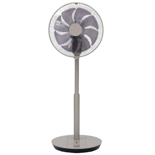 トヨトミ YFS-DHT30R リビング扇風機 DCモーター搭載 風量10段階切替 8枚羽根 タッチストップセンサー採用 衣類乾燥モード モカベージュ