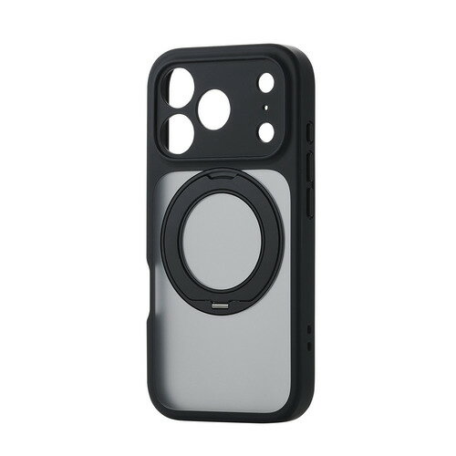 エレコム PM-A25CMGSTKMBK iPhone 17 Pro ハイブリッドケース 衝撃吸収 MAGKEEP ワイヤレス充電対応 ブラック