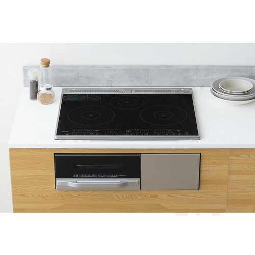 Ih Cooker - アイリスオーヤマ IHCB3201 送料無料 ビルトインIHクッキングヒーター 3口IH 200V 天板幅60cm ブラック