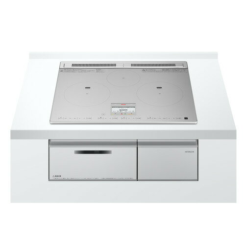こちらの商品は宅配便でのお届けとなります。HITACHI HT-N8ASTF(S) 送料無料 ビルトインIHクッキングヒーター 3口IH 200V 天板幅60cm シルバー発売日：2025年11月20日●グリル庫内の温度差を少なくして焼きムラを抑制。焼き色きれいに、中までおいしく焼き上げる「旨美焼き」。庫内中央部に熱が集中しないように平面上に配置されたヒーターが深皿および食材を上下から平面で加熱し、庫内全体の温度差を抑えます。焼きムラを抑えながら中までじっくり火を通すので焼き色きれい、おいしく焼き上げます。鶏のハーブ焼きなどの肉料理やさんまなどの魚はもちろん、トーストやクッキーなどもおいしくきれいに仕上げます。さらにパンや卵、ウインナーなどを同時に調理できる「朝食セット」を新たに搭載しました。●グリル庫内をまるごと拭ける「フラット庫内」グリル庫内はまるごと拭けるフラット庫内を採用。サッと拭けてお手入れラクラクです。さらに深皿(ラク旨グリル)で調理するから庫内への油跳ねをガードし庫内が汚れにくいので、おそうじの手間を減らせます。「ラク旨グリル」は表面がフッ素コートで汚れが落としやすい。グリルドアの汚れが気になったときは簡単に外せて丸洗いできます。●IHで下準備してからグリルで焼き上げる「連携調理」IHヒーターで下準備してからフライパンごとグリルに入れて、設定した温度でじっくり中まで火を通します。調理後は大皿代わりにそのまま食卓へ出すこともできます。直径26cmまでの取っ手が取れるフライパンがグリルで使えます。&nbsp;【仕様】本体サイズ（高さ×幅×奥行）：232mm×600mm×546mmグリル庫内有効寸法（高さ×幅×奥行）：99mm×280mm×384mm本体重量：約19.0kg種類：ビルトインタイプヒータ数：三口IHヒーター仕様（コンロ）：火力：左右IH3.2kW、後ろIH1.6kWヒーター仕様（グリル）：W平面ヒーター、（上）1.4kW/（下）1.2kW主な仕様・特長（グリル）：上下1.26kW相当 1.05kW相当 740W相当 トッププレート幅：60cm揚げ物調理機能：適温調理：○ 音声ガイド：無し安全機能：切り忘れ防止機能：○/過熱防止自動停止機能：○/温度低減ドア採用電圧：200V消費電力 ：5.8kw付属品：ラク旨グリルその他の仕様(1)：電圧-総消費電力：単相200V-5.8kWその他の仕様(2)：トッププレート幅：60cmその他に仕様(3)：フルドット液晶・4色カラーLED：左・右・中央IH、グリル※グリルはLED赤1色のみ