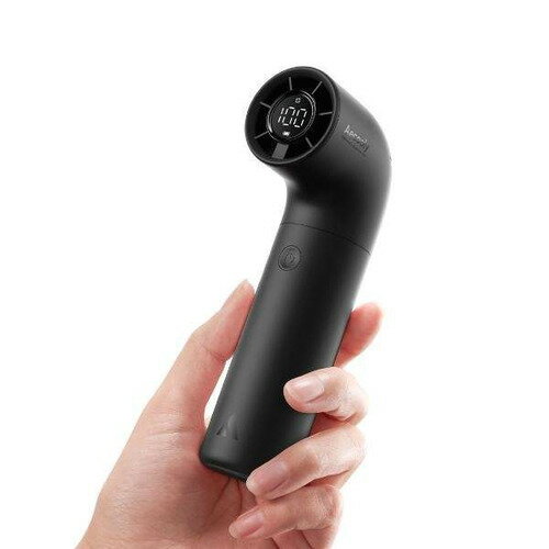 Electric Fan - AECOOLY PH02ABK Aero-A High-Speed Handheld Fan R字型デザイン LEDディスプレイ搭載 5段階風量切替 ブラック