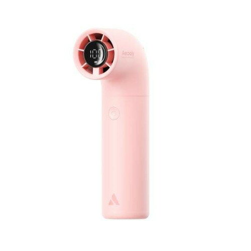 Electric Fan - AECOOLY PH02APK Aero-A High-Speed Handheld Fan R字型デザイン LEDディスプレイ搭載 5段階風量切替 ピンク