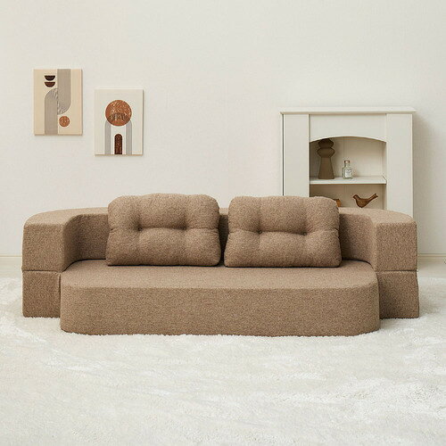 Sofa Bed - 萩原 圧縮フロアソファ 2WAYソファ ルメール ベージュ