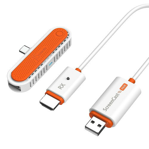 イーウェルネス楽天市場店のj5 create JVAW60 ScreenCast Mini 超小型USB-C to HDMIワイヤレス送受信機 2.4GHz／5GHz対応 縦横表示可能 Windows Mac対応｜アングル2