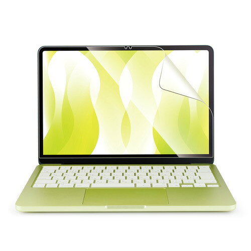 エレコム EF-MBN1326FLFG MacBook Neo 13インチ 対応 保護フィルム 高透明 指紋防止 抗菌 画面保護 貼りやすい ●端末の画面を傷や汚れから守る、指紋防止・高透明タイプの画面保護フィルムです。●つやのある高透明タイプで、画面を鮮やかに彩ります。●フィルムに抗菌機能を施し、細菌の繁殖を防ぎます。●こちらの製品は表面上における細菌の増殖を抑制、あるいは阻害する性能を有したもので、JIS(日本産業規格)が定める抗菌性試験に準拠したものです。●※抗菌とは、製品の表面上に存在する細菌の増殖を抑制することです。JIS(日本産業規格)では抗菌加工されていない製品の表面と比較して、細菌を99%以上抑制できている場合、その製品に抗菌効果があると規定しています。●指紋・皮脂汚れが付きにくく、残った場合でも簡単に拭き取れる指紋防止加工を施しています。●ハードコート加工により、フィルム表面の傷を防止します。●時間の経過とともに気泡が目立たなくなる、特殊吸着層を採用したエアーレスタイプです。●貼り付け面にシリコン皮膜をコーティングし、接着剤や両面テープを使わずに貼り付け可能な自己吸着タイプです。貼りやすく、貼り直しも可能です。&nbsp;【仕様】対応機種：MacBook Neo 13インチ(A18 Pro、2026モデル対応)可視光線透過率：約92%表面硬度：3H抗菌加工：JIS(日本産業規格)が定める抗菌性試験に準拠サイズ：幅約292mm×高さ約186.2mm厚み：約0.15mm(他保護シート0.08mm)材質：接合面:シリコン、外側:PETセット内容：画面保護フィルム×1、ホコリ取りシール×1、クリーニングクロス(乾式)×1、ヘラ×1