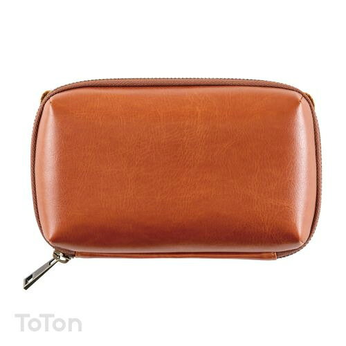 ナカバヤシ SZC-GDP24BR TOTON ガジェットポーチ L 合成皮革使用 ブラウン e-wellness-10217339 イーウェルネス楽天市場店 パッケージ画像
