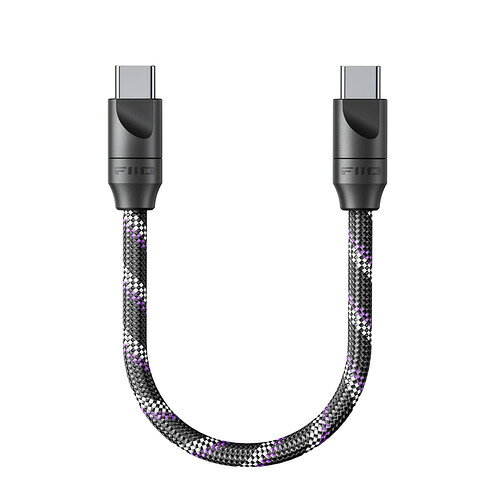 FIIO FIO-TRUST-LT-TC7S オーディオケーブル USB Type-C to Type-C 銀メッキ無酸素...