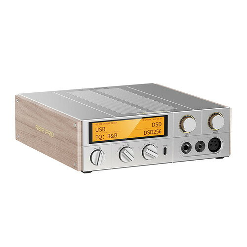 FIIO FIO-K17R-S USB DAC内蔵ヘッドホンアンプ 24+5bitセグメント型R2R PRO DAC搭載 Class AB電流増幅回路採用 Bluetooth対応 シルバー発売日：2026年9月18日●FIIO独自開発「24+5bitセグメント型R2R PRO DAC」を搭載R2R抵抗ラダーによるD/A変換をFIIOが独自に磨き上げた「R2R PRO」を搭載しました。上位5bitを31本のサーモメーターコード方式抵抗でデコードする24+5bit構成により、一般的にR2R方式で課題となるゼロクロス付近で生じやすい抵抗誤差により発生する歪みを低減。R2R特有の濃密でアナログライクな質感と、ハイエンドDACに求められる測定性能を高い次元で両立しています。最大で768kHz/32bit、DSD256、MQAフルデコードをサポートし、信号経路は入力から出力までフルバランス差動で構成しており左右チャンネルを完全に独立して駆動します。●最大4、000mWの大出力ディスクリートClass AB電流増幅ヘッドホンアンプ出力段にはON Semiconductor製MJE243／MJE253トランジスタペアによるディスクリート構成のClass AB電流増幅回路を採用。32Ω負荷時、バランス出力で4000mW＋4000mW、シングルエンド出力でも1850mW＋1850mWという大出力を確保しており、駆動の難しい平面駆動型ヘッドホンや高インピーダンス機も余裕をもって鳴らしきります。●3基の低位相ノイズ・フェムト秒クロックによる超低ジッター設計ACCUSILICON製のフェムト秒クロック「AS318-L」を45.1584MHzと49.1520MHzの2基、さらにカスタム12MHzクロックを1基、合計3基搭載しました。44.1kHz系と48kHz系のそれぞれに専用クロックを割り当てることで高精度に制御しジッターを極限まで低減、正確な音像定位と静寂なバックグラウンドを実現します。●64bit浮動小数点DSPによる31バンドロスレスPEQ、AUTO EQにも対応360MHz動作の64bit浮動小数点DSP「M21586Q」を搭載し、31バンドの高精度ロスレスPEQを実現しました。AUTO EQに対応しており、お使いのヘッドホンを選ぶだけで最適な周波数特性へ自動で補正します。細かな追い込みから、ワンタップでの最適化まで、思いのままにサウンドを調整いただけます。※デジタル出力にはPEQ処理は適用されません。●ダイナミックレンジ処理技術「DEL（Dual Engine Limiter）」を搭載リミッター技術「DEL（Dual Engine Limiter）」と独自アルゴリズムにより、PEQ上でダイナミックレンジ圧縮（DRC）／拡張（DRE）、リミッター、コンプレッサーの調整が可能です。PCM 44.1k~96kHzの信号はサンプリングレート変換を伴わずに処理されるため、音源のダイナミクスを損なうことなく緻密な調整を行えます。●Roon Ready／AirPlay／Qplay／UPnP（DLNA）／NAS再生にも対応する本格ネットワーク機能ギガビットイーサネット端子と2.4G/5Gデュアルバンド Wi-Fiを搭載。Roon Ready認証とAirPlay認証を取得しているほか、Qplayキャスティング、UPnP（DLNA）、NFS／SMBプロトコルによるNAS再生にも対応しており、単体で完結する高音質ネットワークストリーマーとしてご使用いただけます。●8つの動作モードと、デスクトップの中核を担う豊富な入出力USB DAC／同軸デジタル入力／光デジタル入力／ライン入力／バランス入力／Bluetooth受信／ストリーミング再生／ローカル再生という8つの動作モードに対応します。ヘッドホン出力は6.35mmシングルエンド、4.4mmバランス、4ピンXLRバランスの3系統、ライン出力はRCA（2.5Vrms）とXLR3バランス（5Vrms）を装備しており、パワーアンプやアクティブスピーカーへの接続にも対応。フロントパネルのUSB端子は、DAPやスマホと接続し、USB-DACとして動作させ、リアのUSB-Aは、USBメモリー/HDDストレージ内の楽曲のダイレクト再生に対応しています。●Bluetooth 5.1、LDAC／aptX Adaptive対応の高音質ワイヤレス受信Bluetooth 5.1に対応し、SBC／AAC／aptX／aptX LL／aptX HD／aptX Adaptive／LDACの各コーデックをサポートします。スマートホンやPCからのワイヤレス再生でも、R2R PRO DACとディスクリートアンプが生み出す上質なサウンドをお楽しみいただけます。●物理的に分離した基板構成内部の電源部、デジタル部、アナログ部の各セクションをそれぞれ物理的に分離した基板上に配置することで、電源やデジタル回路のノイズが微小なアナログ信号へ回り込む経路を構造的に遮断し、信号処理の正確性と完全性を確保して、より純度が高くクリーンなオーディオ出力を実現します。●トロイダルトランス採用、35W低ノイズ・リニア電源スイッチング電源を排し、トロイダルトランスを用いた35Wの低ノイズ・リニア電源を搭載しました。4700μFの大容量電解コンデンサ5基とRubycon製固体コンデンサ、さらにTI製超低ノイズLDOレギュレーターによる多段レギュレーションを組み合わせ、デジタル部・アナログ部それぞれへ極めてクリーンな電力を供給します。&nbsp;【仕様】DAC：FIIO独自開発 24+5bitセグメント型 R2R PRO DAC（フルバランス差動構成）プロセッサー構成：メインSoC：X2000／サブSoC：ESP32-S3DSP：M21586Q（64bit浮動小数点、360MHz）ADC：ES9821Qヘッドホンアンプ：ディスクリートClass AB電流増幅（MJE243／MJE253トランジスタペア）対応サンプリングレート：USB DAC：768kHz/32bit、DSD256（ネイティブ）ストリーミング再生：384kHz/32bit、DSD256（DoP）ローカル再生：384kHz/32bit、DSD256同軸デジタル出力：192kHz/24bit、DSD64光デジタル出力：192kHz/24bit最大ヘッドホン出力：32Ω：4000mW（THD+N＜1%、バランス）32Ω：1850mW（THD+N＜1%、シングルエンド）300Ω：950mW（THD+N＜1%、バランス）300Ω：240mW（THD+N＜1%、シングルエンド）ヘッドホン出力端子：6.35mmシングルエンド×1、4.4mmバランス×1、4ピンXLRバランス×1ライン出力端子：RCA×1、XLR3バランス×1アナログ入力端子：RCA（ライン）×1、4.4mmバランス×1デジタル入力端子：光デジタル ×1、同軸デジタル（RCA）×1、USB Type-C x2デジタル出力端子：光デジタル×1、同軸デジタル（RCA）×1USB端子：USB Type-C（USB DAC／データ）x2、USB-A（ローカル再生用）x1ネットワーク：ギガビットイーサネット（1000Mbps）、Wi-Fi 2.4G／5Gデュアルバンド対応ストリーミング機能：Roon Ready、AirPlay、Qplayキャスティング、UPnP（DLNA）、NAS再生（NFS／SMB）Bluetooth：バージョン5.1Bluetooth受信対応コーデック：SBC／AAC／aptX／aptX LL／aptX HD／aptX Adaptive／LDACディスプレイ：3.93インチ LCDタッチディスプレイ寸法、重量：約245×223×69mm、約2.9kg付属品：赤外線リモコン（アルミ合金製）／電源ケーブル／USB Type-A to Cケーブル×2／6.35mm-3.5mm変換アダプター／XLR4端子保護カバー／予備ヒューズ