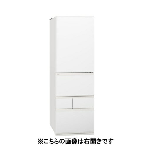 パナソニック 冷蔵庫 468L 左開き 5ドア 60cm 大容量冷凍室 奥まで見えるフルオープン 霜つき抑制冷凍 NR-E47ER4L-W ホワイト系発売日：2026年10月下旬発売●野菜はみずみずしさ長持ち、冷凍はたっぷり保存。使いやすさにこだわった一台。●トップユニット方式だから、冷凍食品がたっぷり入る「大容量冷凍室」買い物カゴ、約2個分（★食品収納スペース約66L。容量約33Lのカゴを使用。★）の大容量冷凍室。冷凍食品をたっぷり収納できる。●ケースまるごと引き出せるから奥まで見えて、取り出しやすい「奥まで見えるフルオープン」冷凍室と野菜室は引出しが100%フルオープン（★冷蔵庫本体からのケース引き出し度合い。★）。奥まで見えるから、整理しやすく、取り出しやすい。さらに、冷凍室は深型の上段ケース採用で、食品をタテ置き収納できるから、見つけやすい。●冷凍食品の霜つきを抑えて（★当社調べ。保存状況や食品の種類・状態や量、保存する前の食品の状況によって、効果が異なります。★）（※実験条件：牛ステーキ肉（もも肉）150gをプラスチックパックに入れ、14日間保存。周囲温度25度、扉開閉なし（当社測定）。※）、おいしく保存する「霜つき抑制冷凍」温度変化から食品を守り、霜つきを抑えて（★当社調べ。保存状況や食品の種類・状態や量、保存する前の食品の状況によって、効果が異なります。★）（※実験条件：牛ステーキ肉（もも肉）150gをプラスチックパックに入れ、14日間保存。周囲温度25度、扉開閉なし（当社測定）。※）、おいしく保存。14日後の霜つき量を約27％抑制できる（※実験条件：牛ステーキ肉（もも肉）150gをプラスチックパックに入れ、14日間保存。周囲温度25度、扉開閉なし（当社測定）。試験結果：霜つき抑制運転なし 2025年商品 NR-F60WX2 冷凍室下段、霜つき抑制運転あり NR-E47BR3 冷凍室下段（本製品と同等性能）で保存の比較。霜量 NR-F60WX2：2.37g、NR-E47BR3：1.62g。※）。&nbsp;【仕様】本体寸法（幅×奥行×高さ）：600×699×1850mm（据付必要奥行寸法699mm）本体質量：87kg定格内容積（※新JIS測定・計算方式　（JIS C 9801-3: 2015）　に基づく表示※）：468L各室容量（※新JIS測定・計算方式　（JIS C 9801-3: 2015）　に基づく表示※）（※＜＞内の数字は食品収納スペースの目安※）：冷蔵室　定格内容積238L＜192L＞うち、チルドルーム＜18L＞、製氷室　17L＜4L＞、上段冷凍室　25L＜12L＞、冷凍室　93L＜66L＞、野菜室　95L＜67L＞年間消費電力量（※新JIS測定・計算方式　（JIS C 9801-3: 2015）　に基づく表示※）：257kWh/年（50Hz、60Hz）定格消費電力：電動機100W、電熱装置113W省エネ基準達成率（※新：2021年度達成基準に基づく達成率※）：1.05冷蔵室：・全棚ガラストレイ　・差替え棚（2段目）　・わけられるん棚（3段目）　・うるおい冷却　・チルドルーム　・天面照明　・コントロールパネル：庫内　・ドア開放アラーム大きめ　・卵トレイ　卵収納量15個　・ボトル棚収納数　ペットボトル1.5L×4本or2L×3本野菜室：・野菜室が真ん中タイプ　・奥まで見えるフルオープン（ベアリング式高耐荷重レール）　・Wシャキシャキ野菜室プラス　・2Lペットボトル収納量　3本冷凍室：・奥まで見えるフルオープン（ベアリング式高耐荷重レール）　・霜つき抑制冷凍（運転制御）　・冷凍負荷温度（食品温度）-18度以下　・冷凍食品保存期間の目安：約3ヶ月製氷室：・自動製氷　・速氷機能　・まるごと洗える製氷皿　・給水経路　抗菌処理　　・貯氷量　120個新鮮凍結ルーム：・アルミプレート（1枚）ドア面材：フラットスチールドアその他の特長：・トップユニット方式　・奥まで見えるフルオープン（冷凍室のみ）　・ローウエストライン　・AIエコナビ（かしこく）　・Wクリーンフィルター