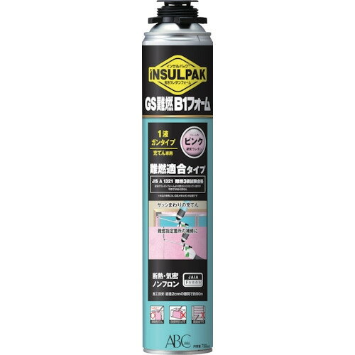 ABC 簡易型発泡ウレタンフォーム 1液ガンタイプ インサルパック GS難燃B1フォーム ...