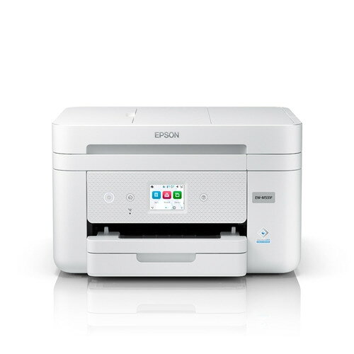 EPSON EW-M531F A4カラーインクジェット複合機 スマホからプリント可能 2.4型タッチパネル液晶 無線LAN対応 自動両面印刷 ホワイト発売日：2026年10月29日●お仕事でも安心の高生産性耐久枚数5万ページで、より多くプリントされる方に安心です。黒インクには、顔料の「くっきりブラック」を採用しているので、文字や細線をシャープに美しくプリントします。●スマホから簡単プリントスマホとの接続がカンタン！スマホを本体に近づけて機種名を選択するだけで接続が完了（Bluetooth LEを使ってWi-Fi Direct接続）、さらに、QRコード接続にも対応。●省スペースとデザイン性を両立ご自宅や店舗のバックヤードなどにも収まるコンパクトサイズとデザイン性で、インテリアやオフィス空間を妨げることがありません。&nbsp;【仕様】最高解像度：4、800dpi x 1、200dpiインク：染料3色/顔料1色 4色独立型液晶モニター：2.4型タッチパネルインターフェイス：Hi-Speed USB×1、10BASE-T/100BASE-TX、IEEE802.11b/g（Wi-Fi 4）無線LAN：〇有線LAN：〇Wi-Fi Direct：〇L版印刷スピード：約75秒L判写真インク・用紙合計コスト（税込）：約35.0円A4カラー印刷スピード：8.0ipmA4カラーインクコスト（税込）：約16.2円ディスクレーベルプリント：ー自動両面：〇給紙方法：前面1段カセット給紙枚数（普通紙）：A4：最大150枚外形寸法（幅×奥行×高さ）※収納時：375×347×231（mm）質量＊本体のみ：約6.4kgメーカー保証：持込修理本体1年間