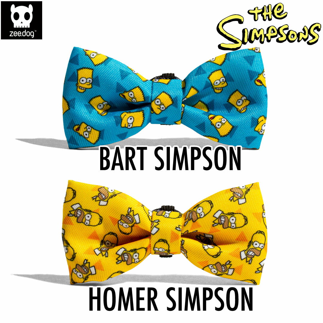 ジードッグzee.dog　シンプソンズ コラボレーション 世界一斉発売zee.dog ジードッグ　SIMPSONS LIMTED COLLECTION BOW TIE/ボウタイ サイズS (超小型-小型犬用) 【ポイント10倍】【5月末まで】 2