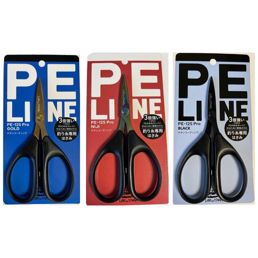 オクトス OXTOS PEラインハサミ PE-125 Pro GOLD/NIJI/BLACK ハサミ