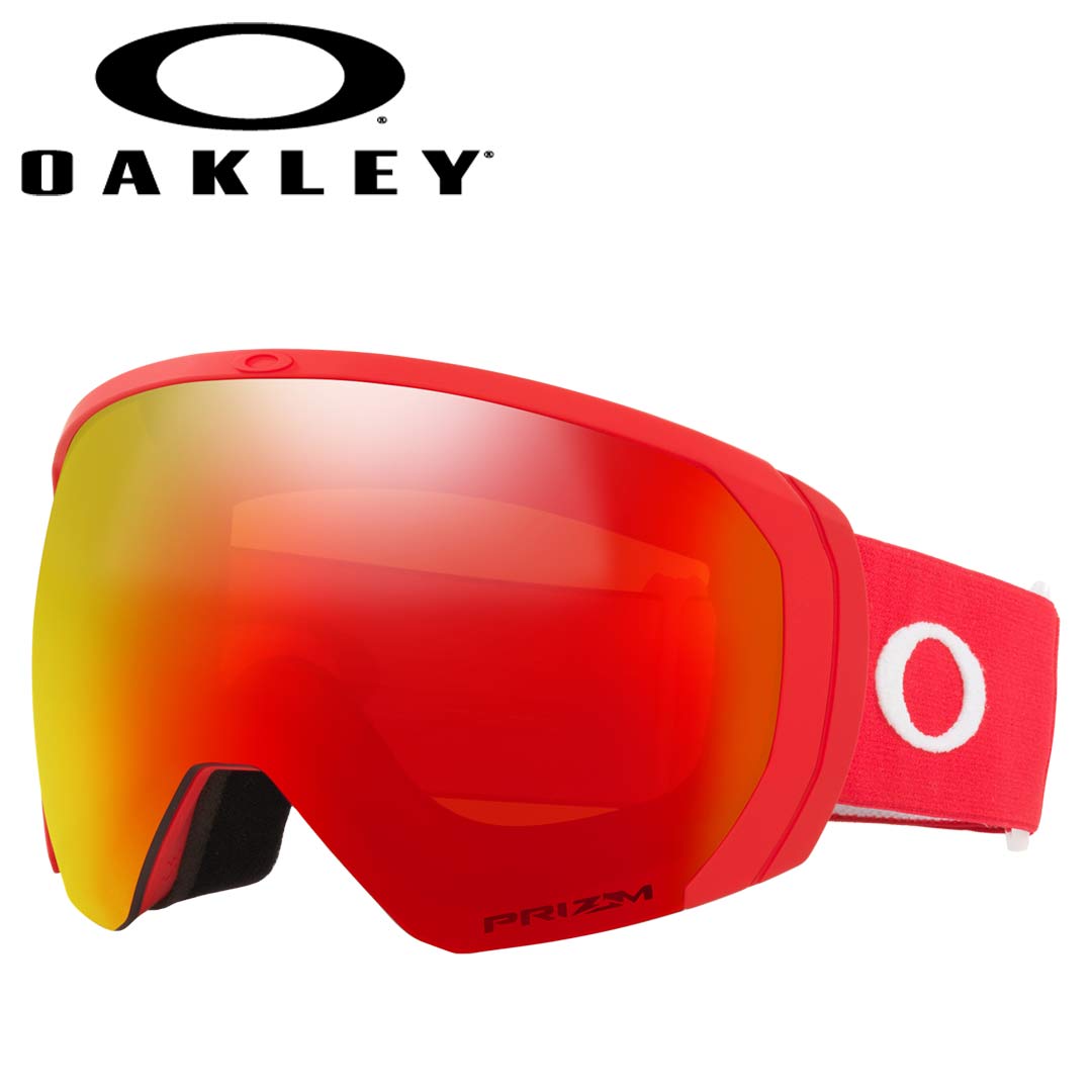 オークリーOAKLEY　711041　 FLIGHT PATH　REDLINE　PRIZM SNOW TORCH Lサイズ スキー・スノーゴーグル